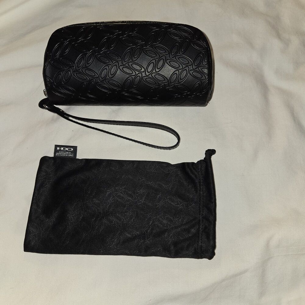 Oakley Sunglasses Case Zipper W/ Black Microfiber Sleeve  Black  New  Oakley Bag